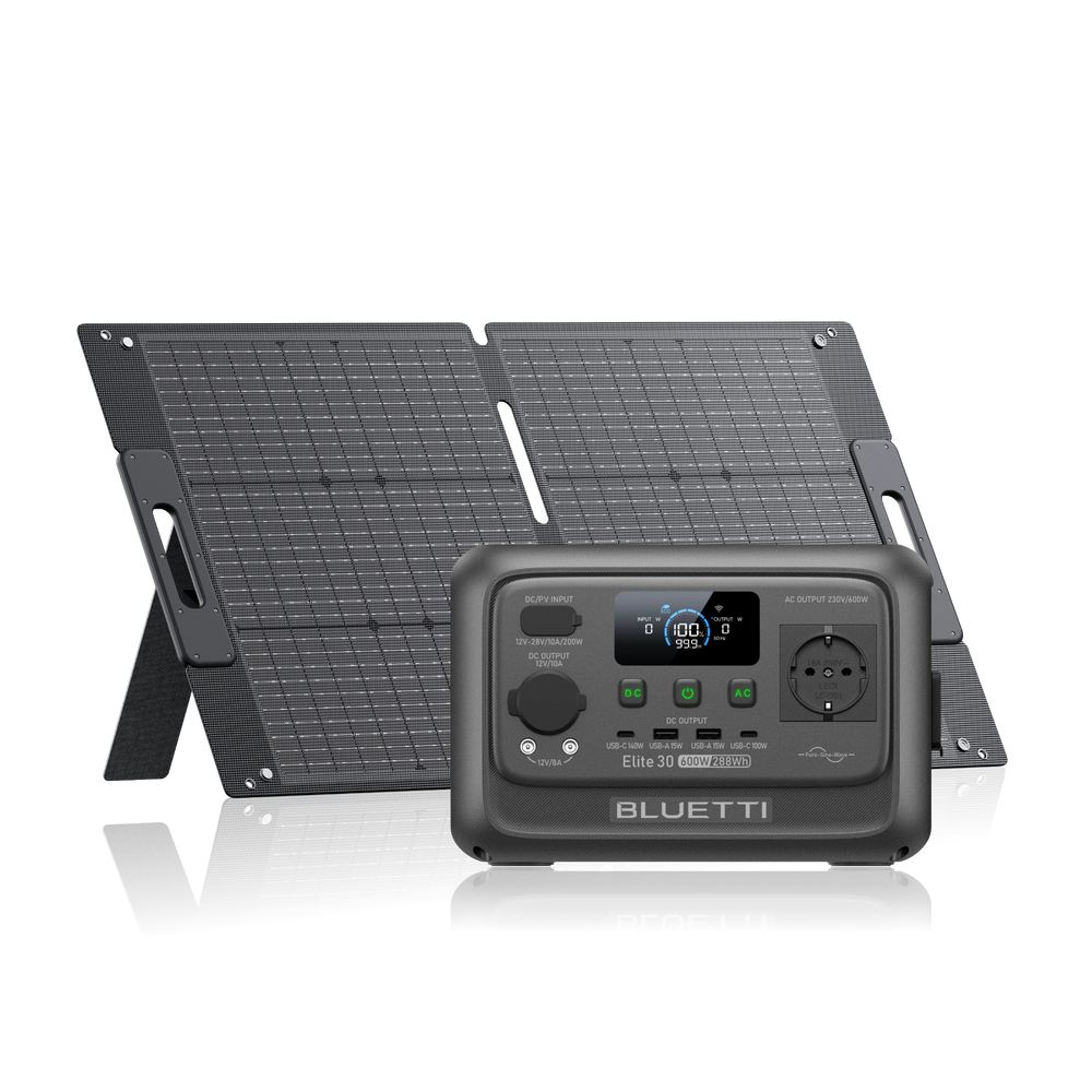 BLUETTI Elite 30 V2+100 W|600 W 288 Wh 100 W Solar Kit (Nur Für Deutschland)