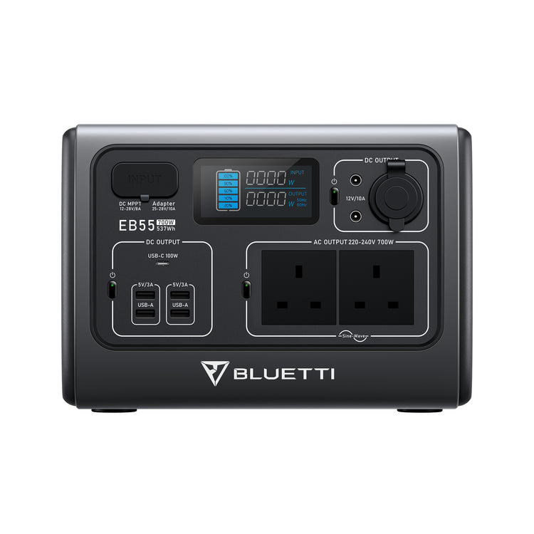 BLUETTI EB55 Tragbare Powerstation | UK-Stecker  (Nur für Deutschland)