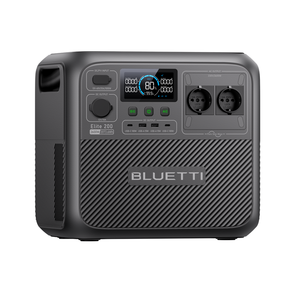 BLUETTI Elite 200 V2 Tragbare Powerstation | 2600 W 2073,6 Wh (Nur Für Deutschland)