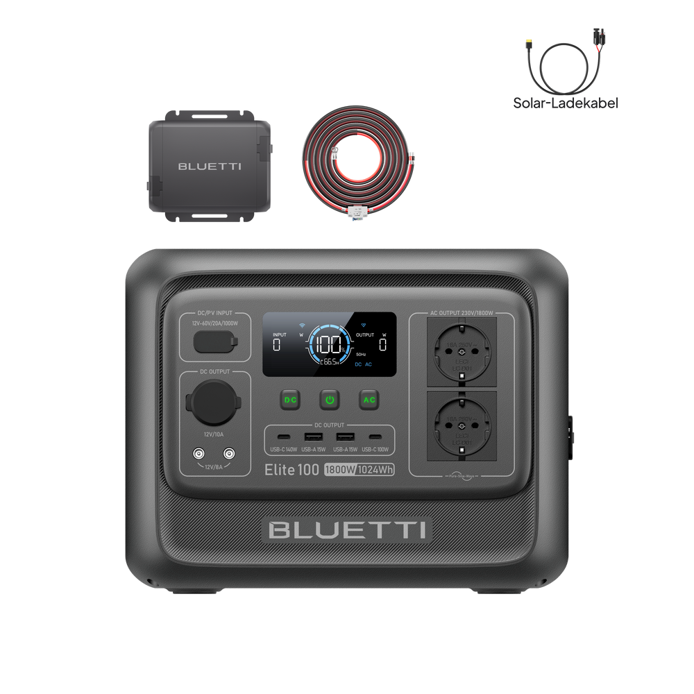 BLUETTI Elite 100 V2 Tragbare Powerstation | 1800 W 1024 Wh (Nur Für Deutschland)