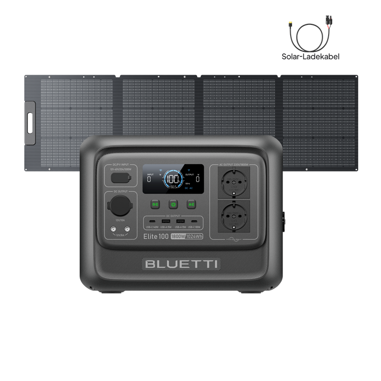 BLUETTI Elite 100 V2 Tragbare Powerstation | 1800 W 1024 Wh (Nur Für Deutschland)