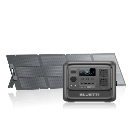 BLUETTI Elite 100 V2+200 W Solar | 1800 W 1024 Wh 200 W Solar Kit (Nur Für Deutschland)