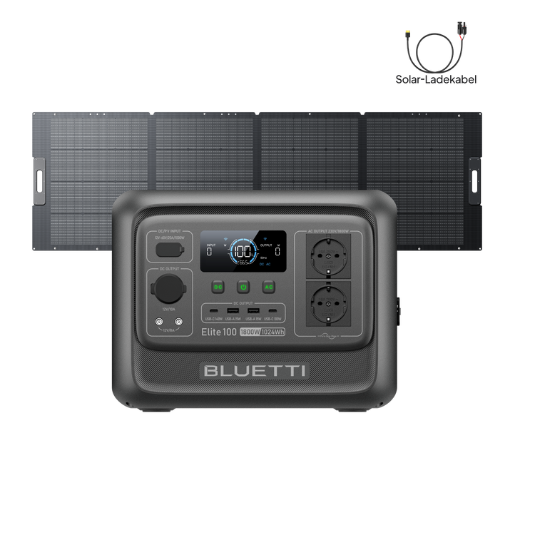 BLUETTI Elite 100 V2 Tragbare Powerstation | 1800 W 1024 Wh (Nur Für Deutschland)