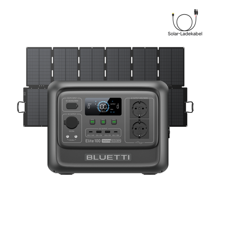 BLUETTI Elite 100 V2 Tragbare Powerstation | 1800 W 1024 Wh (Nur Für Deutschland)