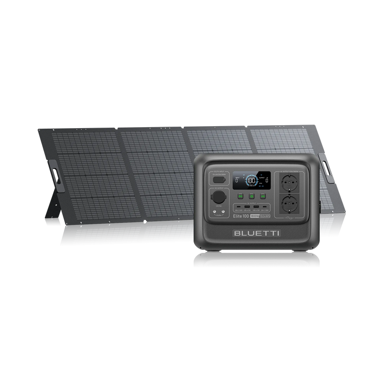 BLUETTI Elite 100 V2+350 W Solar | 1.800 W | 1.024 Wh | 350 W Solar Kit (Nur Für Deutschland)
