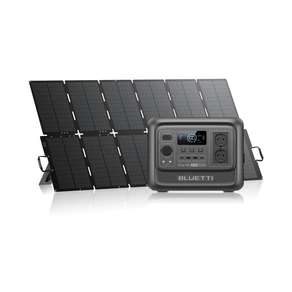BLUETTI Elite 100 V2+500 W Solar | 1.800 W | 1.024 Wh | 500 W Solar Kit (Nur Für Deutschland)