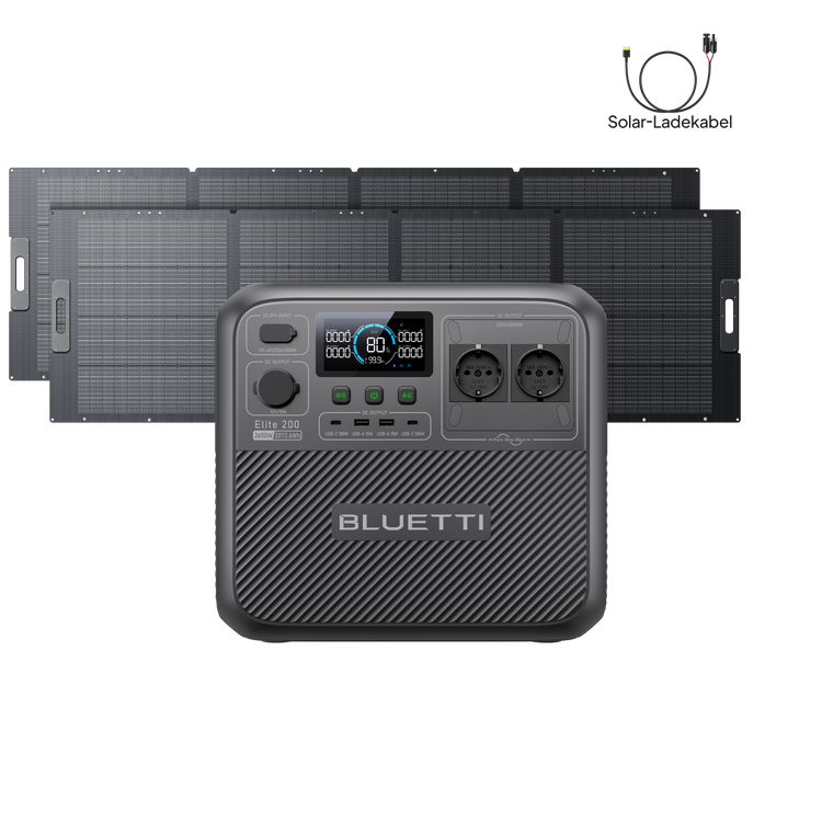 BLUETTI Elite 200 V2 Tragbare Powerstation | 2600 W 2073,6 Wh (Nur Für Deutschland)