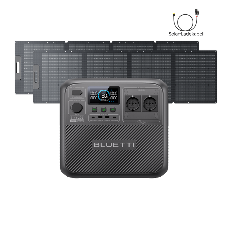 BLUETTI Elite 200 V2 Tragbare Powerstation | 2600 W 2073,6 Wh (Nur Für Deutschland)