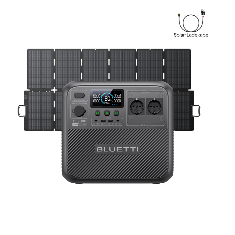 BLUETTI Elite 200 V2 Tragbare Powerstation | 2600 W 2073,6 Wh (Nur Für Deutschland)