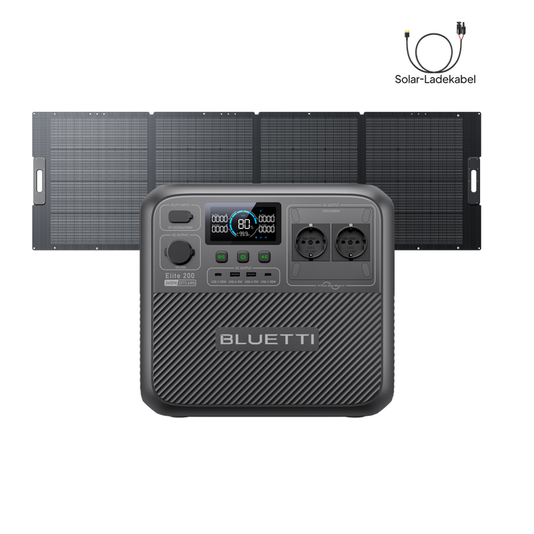 BLUETTI Elite 200 V2 Tragbare Powerstation | 2600 W 2073,6 Wh (Nur Für Deutschland)