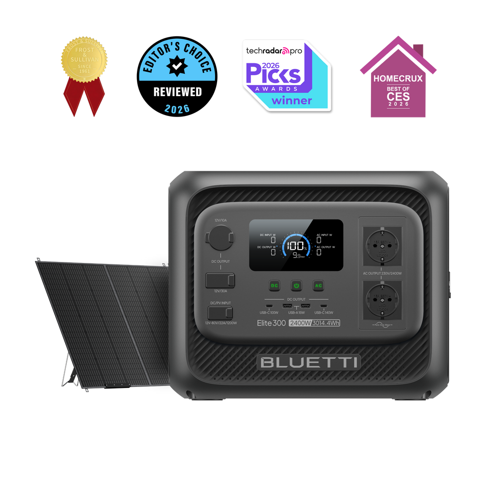 BLUETTI Elite 300 Tragbare Powerstation | 2.400W, 3.014,4Wh (Nur Für Deutschland)