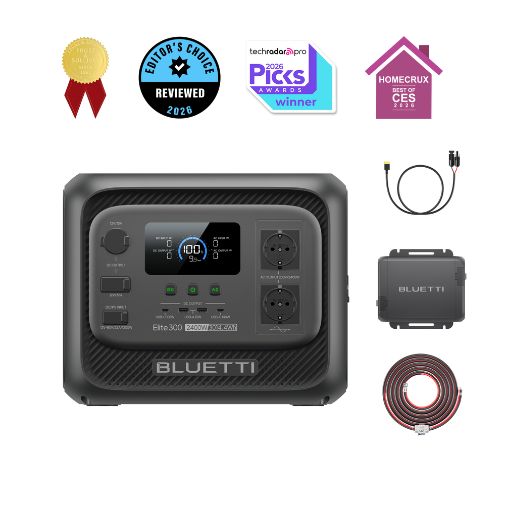 BLUETTI Elite 300 Tragbare Powerstation | 2.400W, 3.014,4Wh (Nur Für Deutschland)