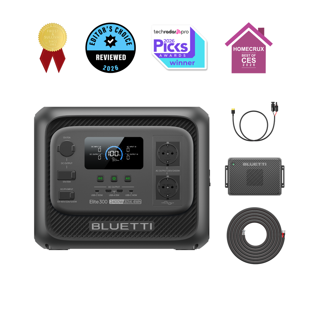 BLUETTI Elite 300 Tragbare Powerstation | 2.400W, 3.014,4Wh (Nur Für Deutschland)