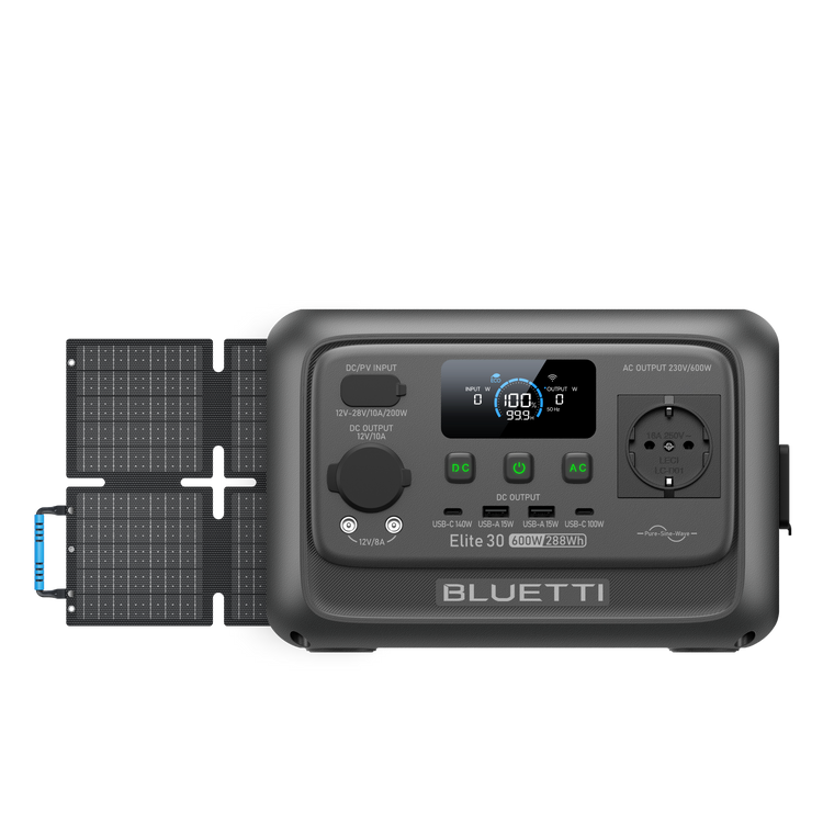 BLUETTI Elite 30 V2 Tragbare Powerstation | 600 W 288 Wh (Nur Für Deutschland)