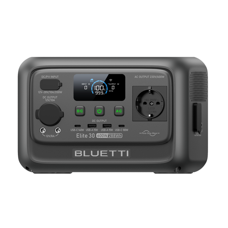 BLUETTI Elite 30 V2 Tragbare Powerstation | 600 W 288 Wh (Nur Für Deutschland)