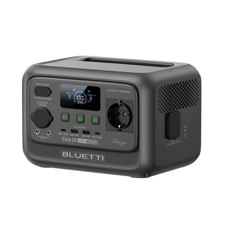BLUETTI Elite 30 V2 Tragbare Powerstation | 600 W 288 Wh (Nur Für Deutschland)