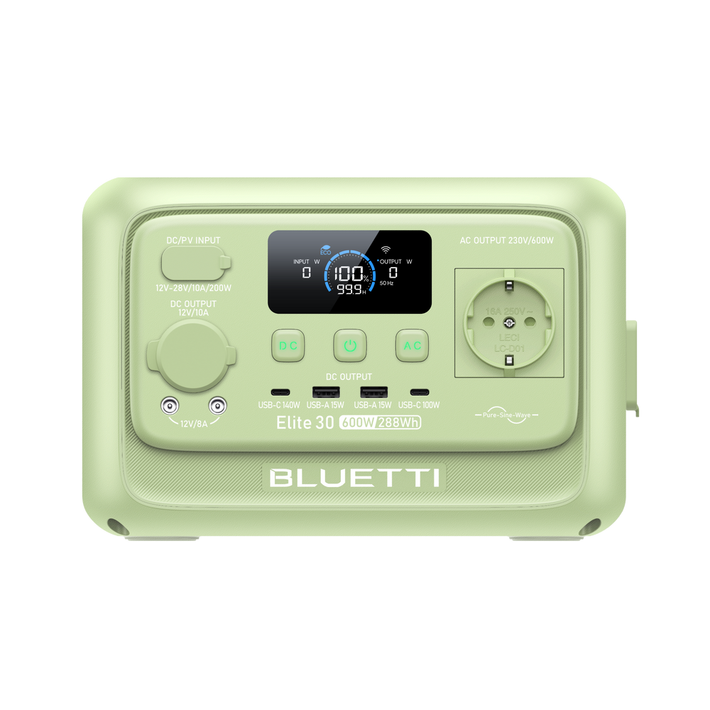 BLUETTI Elite 30 V2 Tragbare Powerstation | 600 W 288 Wh (Nur Für Deutschland)