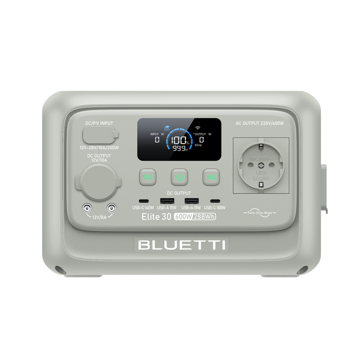 BLUETTI Elite 30 V2 Tragbare Powerstation | 600 W 288 Wh (Nur Für Deutschland)