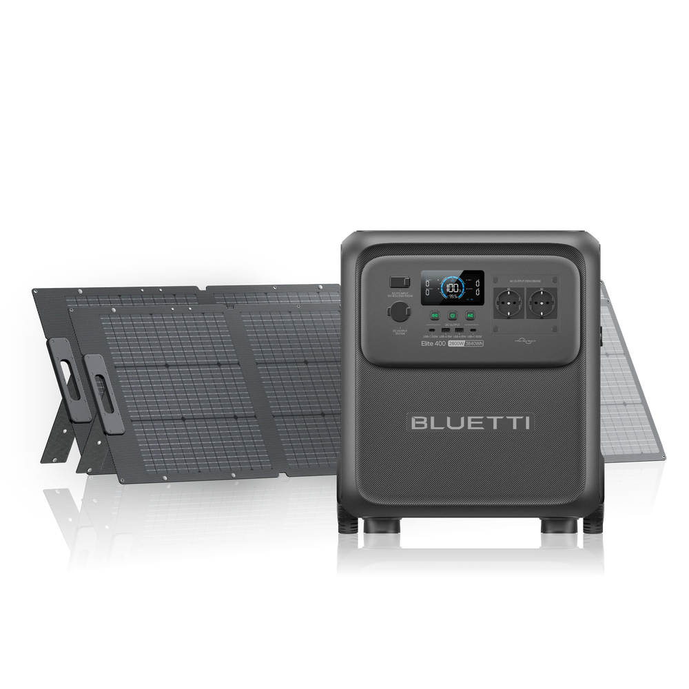 BLUETTI Elite 400+2*200W | 2.600W 3.840Wh 400W Solar Kit (Nur Für Deutschland)