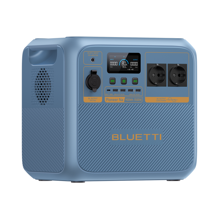 BLUETTI Pioneer Na tragbare Powerstation (Sodium-ion) | 1.500 W, 900 Wh (Nur Für Deutschland)