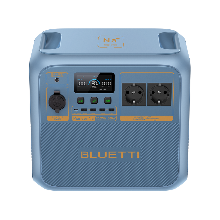 BLUETTI Pioneer Na tragbare Powerstation (Sodium-ion) | 1.500 W, 900 Wh (Nur Für Deutschland)