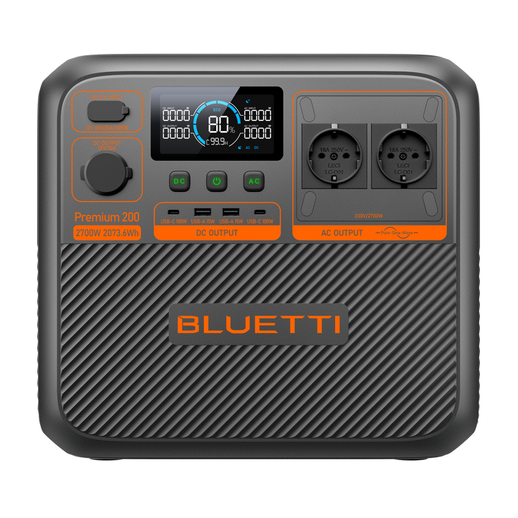BLUETTI Premium 200 V2 Tragbare Powerstation | 2.700W 2.073,6Wh