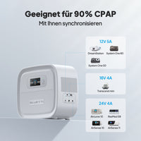 BLUETTI X60 614 Wh CPAP Power Bank für Camping/Reisen/Notfälle
