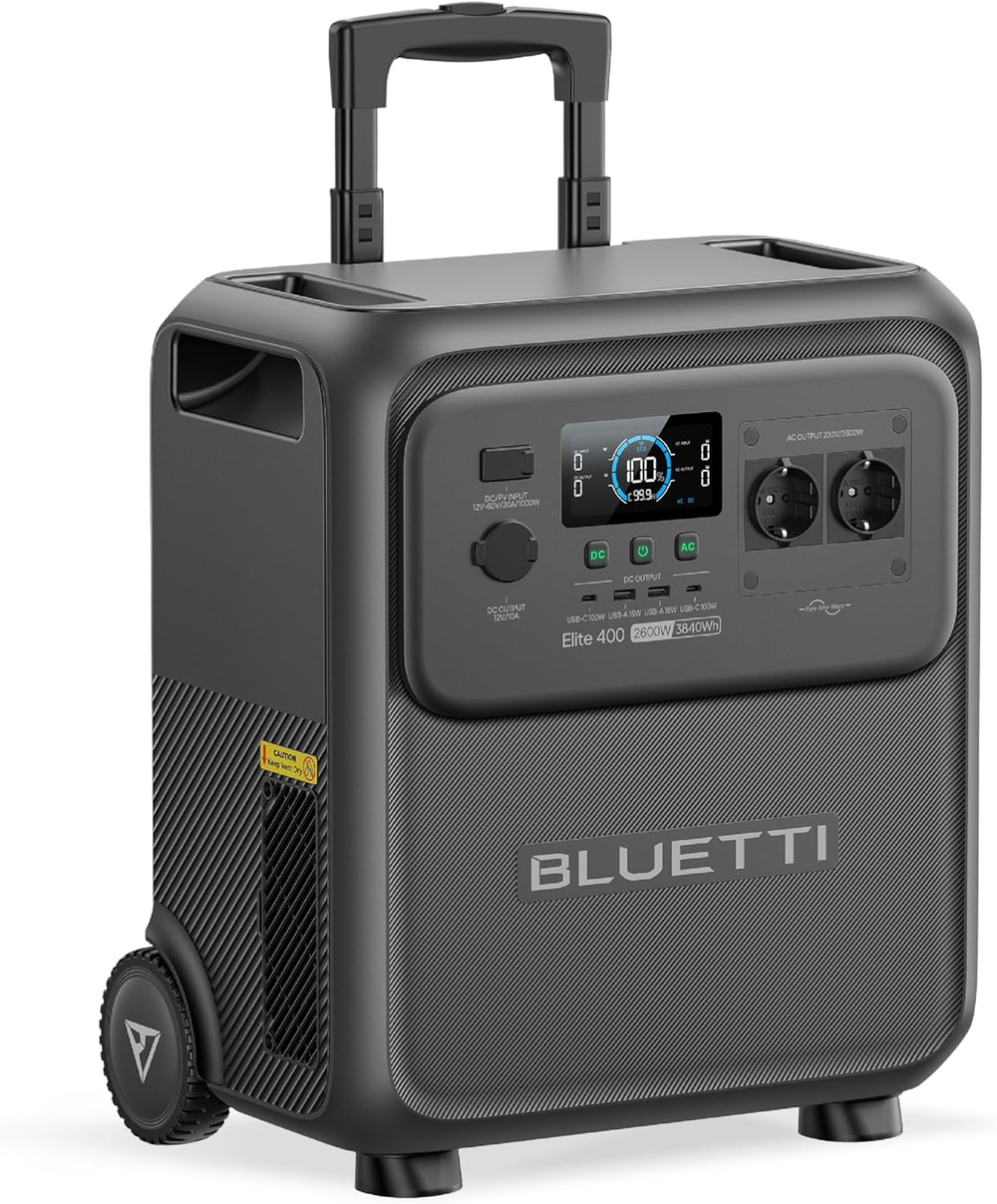 BLUETTI Elite 400 tragbare Powerstation | 2.600 W, 3.840 Wh  (Amazon)