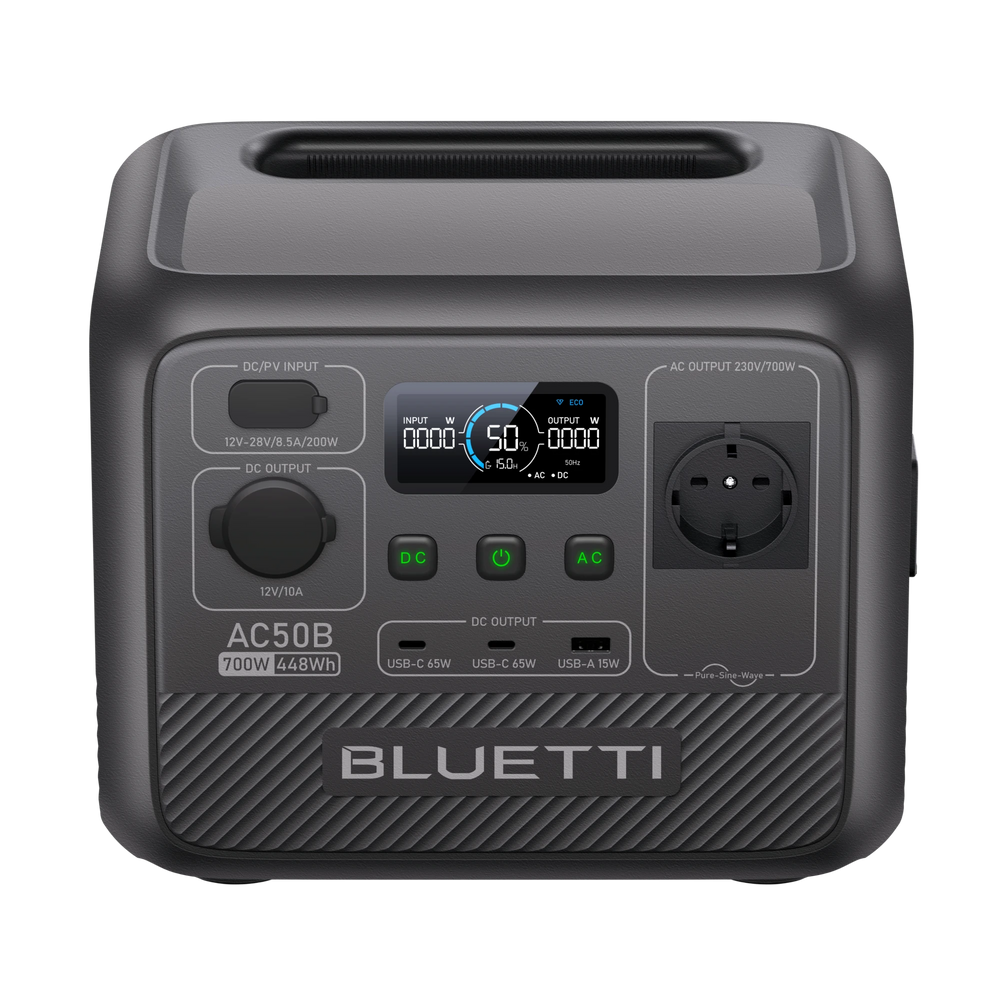 BLUETTI AC50B Tragbare Powerstation für Camping | 700 W 448 Wh (Nur Für Deutschland)