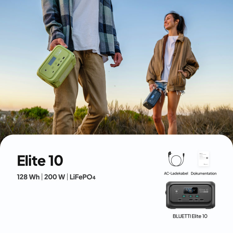 BLUETTI Elite 10 Mini Powerstation | 200 W 128 Wh (Nur Für Deutschland)