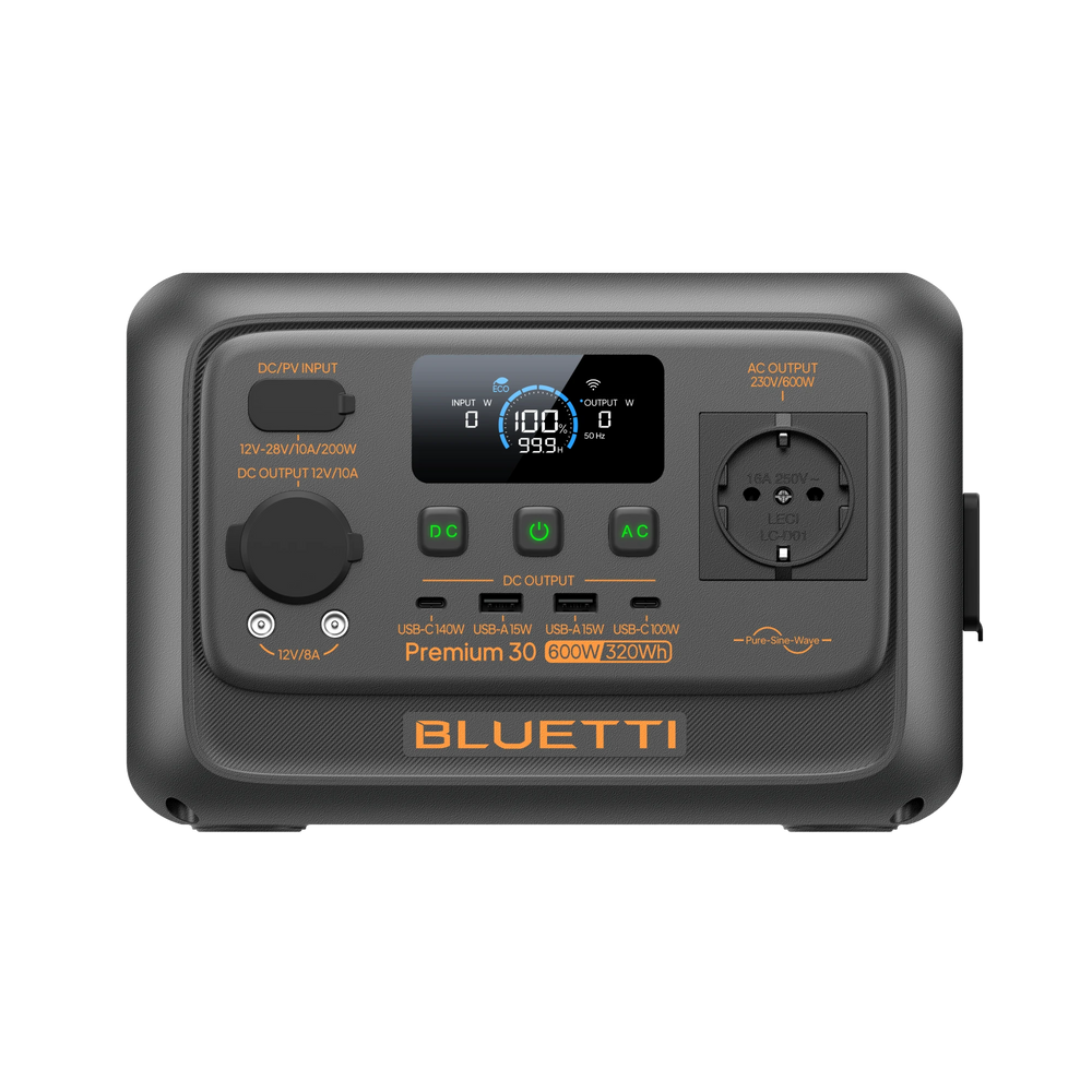 BLUETTI Premium 30 V2 Tragbare Powerstation | 600 W 320 Wh