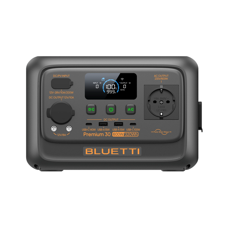 BLUETTI Premium 30 V2 Tragbare Powerstation | 600 W 320 Wh