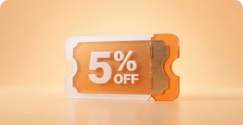 5 % Rabatt