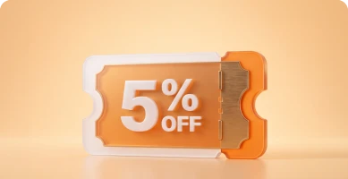 5 % Rabatt