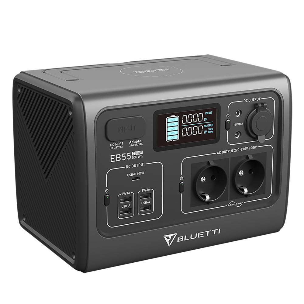 bluetti eb55 tragbare powerstation