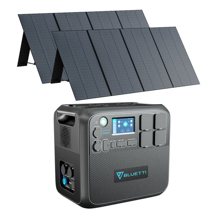 bluetti ac200max + 2*pv350 stromaggregat solar