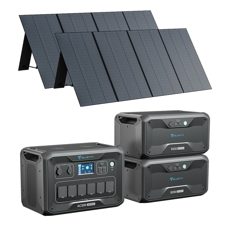 bluetti ac300 + 2*b300 + 2*pv350 stromaggregat solar