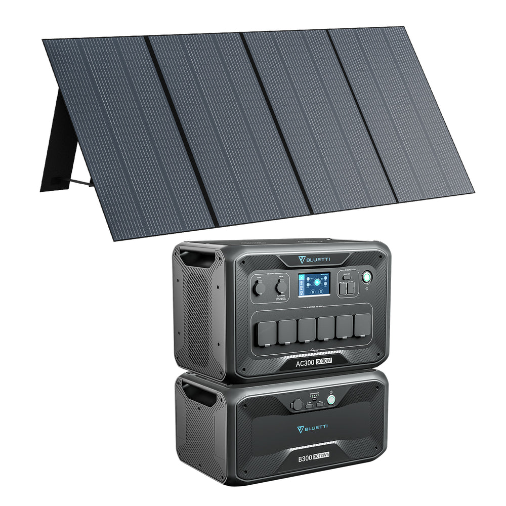 bluetti ac300+b300+pv350 stromaggregat solar