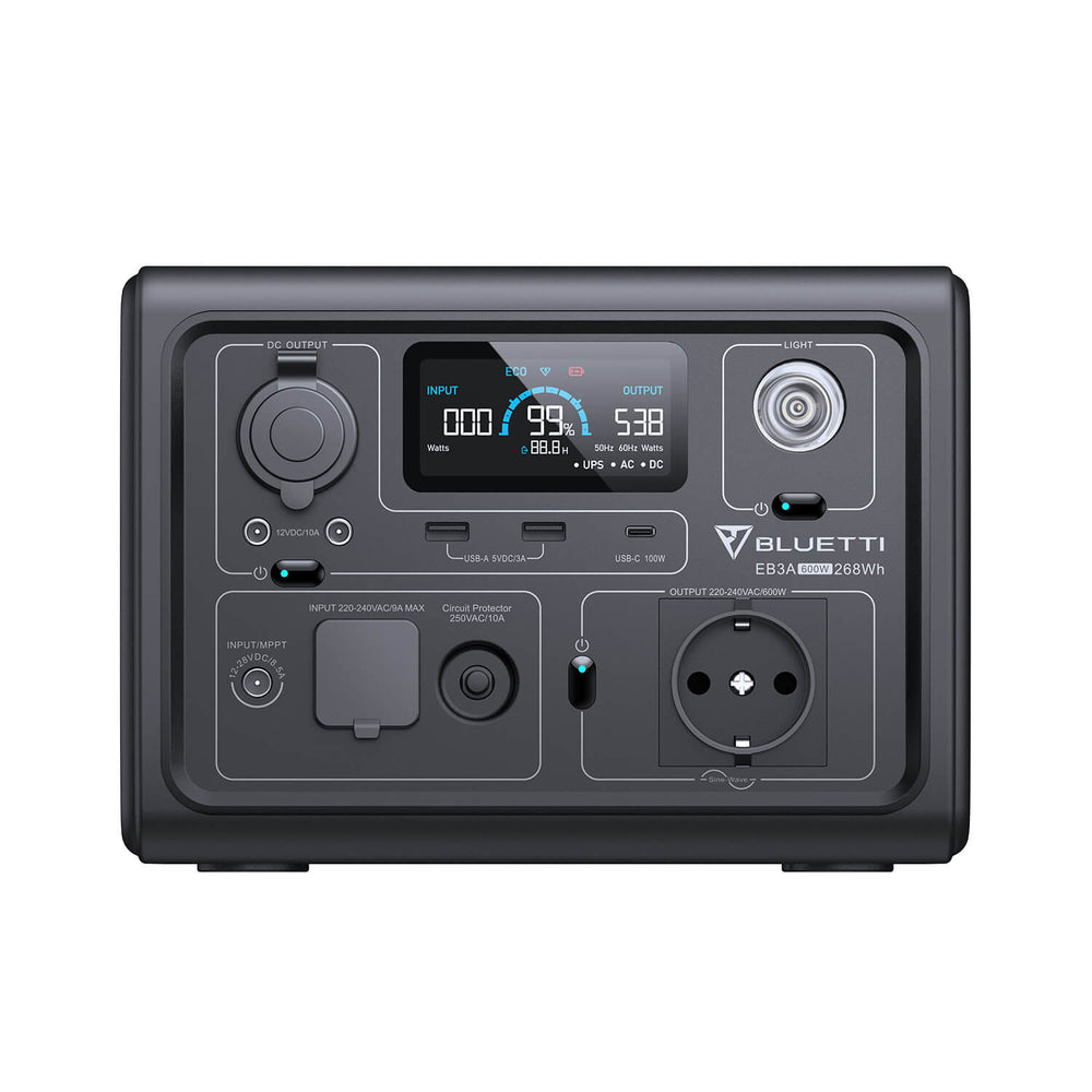 BLUETTI EB3A Tragbare Powerstation +SP120L Solarpanel (Amazon)